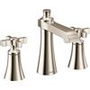 Moen TS6984 Flara - Maniglia a due manici, 20 cm Widespread - Kit di finiture per rubinetto del bagno, senza valvola, cromato, TS6985NL, 0V