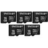 Patriot Memory LX Series micro SD Flash Memory card 16GB - PSF16GMDC105-5 PACK