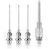 NQEUEPN 4 pz Kit Ugelli per Ago Grasso, Dispenser Ago Grasso Acciaio per Utensili per Raccordo Grasso con Kit Ago Iniettore Grasso Accessorio Grasso per Spazi Piccoli e Confinati, Macchine Delicate