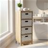 MIlani Home CRONO - mobiletto in legno con 4 cassetti