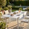 MIlani Home ARGENTUM - tavolo da giardino allungabile in alluminio da 150