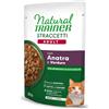 Natural Trainer Gatto Straccetti con Anatra 85gr