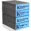 SZYILIDA 4 Pz Spugna Abrasiva Legno Cucina, Spugne Abrasive, Grana 60 80 100 120 Spugnette Abrasive, Manuale Blocchi Abrasivi Spugne Carta Vetrata per Lucidatura di Pareti Legno Metallo Plastiaca