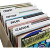 MayRecords Divisori per dischi in vinile da 12 pollici, bianchi, in plastica a doppia faccia, con etichette per categorie, separatori fai-da-te per album LP in vinile per scatole di vinili e CD e organizzazione