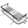 EASY CLIP - Scaffale da fissare - Lo scaffale che si fissa alla barra o alla colonna della doccia in una clip - Perfetto per riporre e organizzare le bottiglie nella doccia, senza dover forare -
