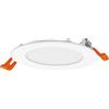 OSRAM Faretto da incasso LED Essential Slim 120mm 8W Bianco, set di 3 downlight 550lm bianco freddo 4000K, faretto da soffitto IP20