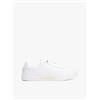 Tommy Hilfiger Donna Sneakers con Suola Preformata Essential Chic Court in Pelle, Bianco (White), 36
