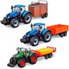 BBurago Trattore Motorizzato con Rimorchio 10cm