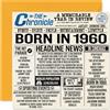 Stuff4 Biglietto di auguri il 64° compleanno uomini e donne con giornale Born In 1960 Happy 64 Birthday Card for Grandad Grandma Nan Vintage Retro Back In 1960 145mm Sessantaquattro