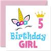 Stuff4 Biglietto di auguri per 5° compleanno ragazza biglietto di compleanno