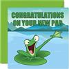 Stuff4 Happy New Home Card Funny, New Pad Frog | Congratulazioni inaugurazione della casa nuova biglietti scherzo biglietti di auguri per la casa in movimento 145mm