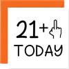 Stuff4 Biglietto di auguri per il 22° compleanno divertente per le donne con dito