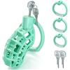 SuperLove Lightweight Chastity Cock Cage Green