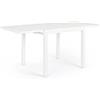Andrea Bizzotto Tavolo Allungabile Pelagius 83-166 x 80 cm in Alluminio Bianco