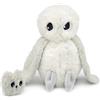 Les Déglingos PTIPOTOS by Les DEGLINGOS - Cuculo La Gufo Mamma/Bebe - Peluche ultra morbido, regalo per nascita di compleanno, Natale, 24 cm, bianco