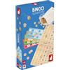 Janod - Il mio primo bingo - Gioco del lotto tradizionale - 90 palline + 90 pedine in legno massiccio + 48 carte - Gioco da tavolo classico per bambini dai 6 anni in su