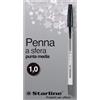 Starline Penna a sfera con cappuccio Starline Classic nera - punta 1 mm - fusto trasparente (conf. 50)