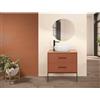 Feridras Mobile Bagno Sospeso Venus cm.80 colore Terracotta