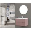 Feridras Mobile Bagno Sospeso Cannettato 2 Cassetti cm.100 colore Rosa Burano