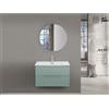 Feridras Mobile Bagno Sospeso Cannettato cm.100 2 Cassetti colore Verde Burano
