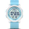 WIFORT Orologio digitale impermeabile da uomo e donna con cronometro conto alla rovescia allarme formato 12/24 ore, orologio sportivo ultraleggero con display grandangolare, Cinghia