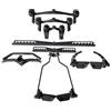 Diamond Fitness - Set Prese Regolabili 8 pz - Impugnature Multi-Grip & Barre Trazione Professionali