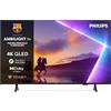 Philips Ambilight 55PUS8510 4K QLED Smart TV - Display 55'' con piattaforma Titan OS, Pixel Precise Ultra HD e Dolby Atmos Sound - Funziona con Alexa e Google Voice Assistant