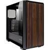 GielleService Case Unykach Revelat Madeira NERO ATX MicroATX ITX UK121804 Pannello vetro temperato pannello frontale con doghe legno naturale