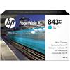 HP CARTUCCIA INCHIOSTRO ORIGINALE HP 843C XL C1Q66A CIANO PageWide XL 4000
