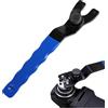Ousuwo Chiave universale regolabile per smerigliatrice angolare, 19 cm, con impugnatura rivestita in plastica antiscivolo, strumento per smerigliatrici angolari, trimmer e macchine da taglio