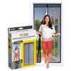 EASYmaxx tenda per porta 90 x 210 cmMagic Click | Per la protezione contro mosche e altri insetti | Pratica chiusura magnetica, facile montaggio adesivo [nero]