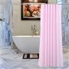 Trimming Shop Tenda da doccia con 12 ganci, resistente alla muffa e alla muffa, lunga 182 x 182 cm, lavabile, in PEVA, tinta unita, tenda da doccia, 180 x 180 cm di lunghezza, rosa