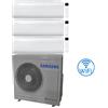 Samsung Climatizzatore Condizionatore Samsung Windfree Avant S2 R32 Wifi Trial Split Inverter 9000 + 9000 + 9000 BTU con U.E. AJ080TXJ4KG/EU NOVITÁ Classe A++/A+