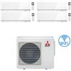 Mitsubishi Climatizzatore Condizionatore Mitsubishi Kirigamine Zen Wifi Bianco Quadri Split Inverter 7000 + 7000 + 9000 + 12000 BTU con U.E. MXZ-4F72VF classe A++ /A+ NOVITÁ