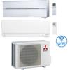 Mitsubishi Climatizzatore Condizionatore Mitsubishi Kirigamine Style Bianco più MSZ-AY Wifi Dual Split R32 Inverter 12000 + 12000 BTU con U.E. MXZ-2F53VF NOVITÁ Classe A+++/A++