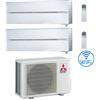 Mitsubishi Climatizzatore Condizionatore Mitsubishi Kirigamine Style Wifi R32 Bianco Perla Dual Split Inverter 9000 + 9000 BTU con U.E. MXZ-2F53VF Classe A+++/A++
