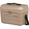 American Tourister Flashline Beauty Case & Beauty Case & Trousse per trucchi da donna e da uomo, per viaggi e uso quotidiano, 36 cm, oro avorio