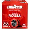 Lavazza, A Modo Mio Qualità Rossa Ristretto, 256 Capsule Caffè, per un Espresso con Note di Caramello, Arabica e Robusta, Intensità 12/13, Tostatura Scura, 16 Confezioni x 16 Capsule