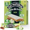 Eat Natural Fetta alla Frutta, 4 Barrette Morbide alla Mela con Datteri e Mandorle, Fonte di Fibre, Senza Glutine, Ingredienti Naturali, Senza Aromi Artificiali, 4 x 25 g