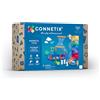 CONNETIX Piastrelle Magnetiche Arcobaleno Pacchetto Ball Run Espansione, 66 Pezzi