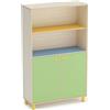 GIODIARREDA Mobile Scuola Infanzia Onda con 2 Ante Basse Verde - Conforme CAM