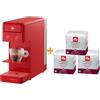 illy Caffe' Macchina da Caffe' a Capsule Iperespresso Y3.3 Rosso + 54 Capsule INTENSO