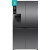 HISENSE Frigorifero americano HISENSE RQ5P640SYKD, Sistema Multi Flow: Sì; raffreddamento frigorifero: No Frost; congelatore: Frost, Capacità netta totale 640 l, Rumorosità: 35 dB(A), LAN wireless, Dispenser acqua, ghiaccio, Dimensioni: L 91 cm A 179 P …