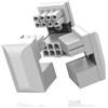 EZDIY-FAB GPU VGA PCIe 8 pin U Turn 180 Gradi Angolo Connettore Scheda Adattatore di Alimentazione per Scheda Grafica Desktop Tipo Inverso 3Pack Bianco