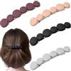 hankousi 4 mollette per capelli opache, piccole clip per capelli francesi a forma circolare, per donne e ragazze, per capelli spessi, sottili, medio-fini (nero, caffè, marrone, rosa carmine)