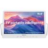SYLVOX Mini TV Portatile 15.6 con DVB T2/S2 1080P HD Batteria Ricaricabile 10000mAn