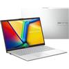 Asus Notebook 15,6" FHD IPS Ryzen 3 8/512 GB W11 Argento Vivobook Go Asus