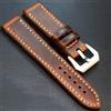 Handmade Cinturino di ricambio per orologio da polso pelle marrone watch strap 20-26 mm