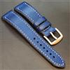 Handmade Cinturino di ricambio per orologio da polso pelle blu watch strap 20-26 mm