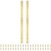 PATIKIL 20x1.2 Inch Cerniera Per Pianoforte,2 Pezzi 304 Acciaio Inossidabile Cerniera Continua Con Fori Per Porta Cancello Pianoforte Scatola Di Legno Armadio Barca,Oro